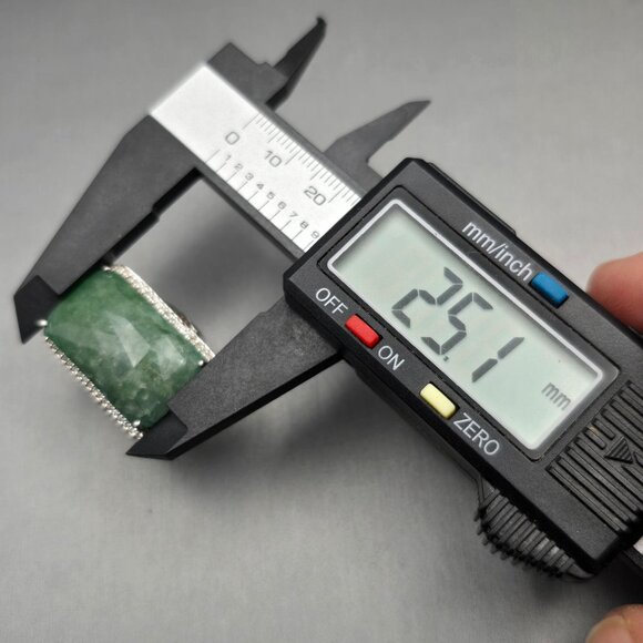 Sterling & Tourmaline Ring Size 6 Quartz Accents Ornate Cutouts 13.4g Signed QJ - Picture 11 of 14